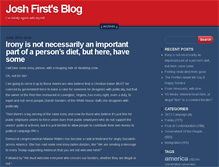 Tablet Screenshot of joshfirst.com